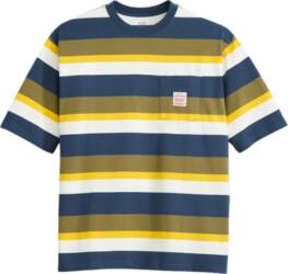 Levis Striped Minimalist Round Neck Pullover