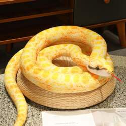 Mākslīgā Python plīša rotaļlieta gara čūska