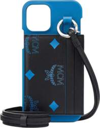 MCM Visetos Leather iPhone Case with