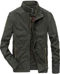 Men`s Casual Jacket Stand-Up Collar Jacket