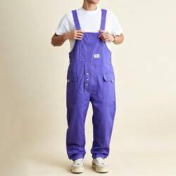 Men`s Plus Size Bib Overalls, Multi
