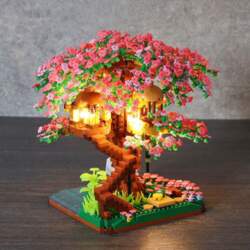 Mini Sakura Tree Building Blocks DIY