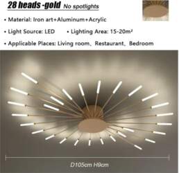 Modern Firework Led Ceiling Lights Home