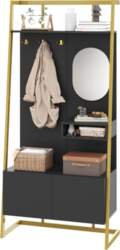 Modern Minimalist Compact Hallway Storage, Open
