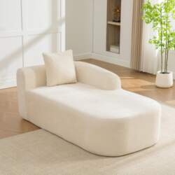 Modular compression sofa made of chenille