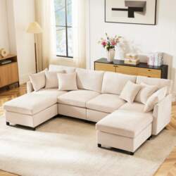 Modular Sofa, Convertible into U-Shape and