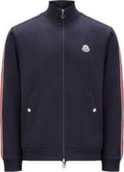 Moncler Striped Letter Pattern Stand Collar
