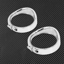 Motorcycle Chrome 7``Headlight Trim Ring+4.5``