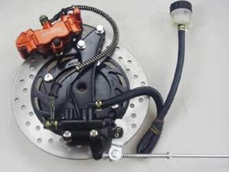 Motorcycle modified rear disc brake kit