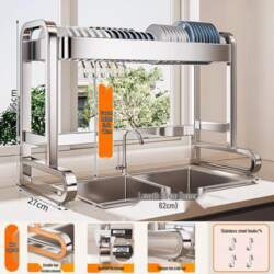 Multi-functional Stainless Steel Kitchen Sink Storage