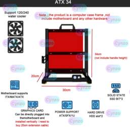Open Computer Case Frame ITX MATX