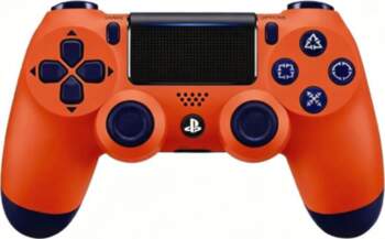Orange Wireless Game Controller for PS4