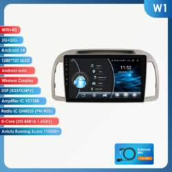 Ossuret Android Auto radio priekš Nissan
