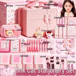 Pink Kitten Suitcase Set: 2026 Notebook