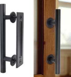 Pull Flush Recessed Wood Door Handle