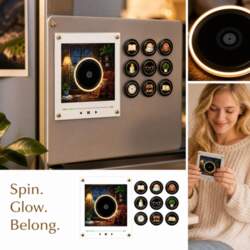 Rotating Disc Music Box Night Light