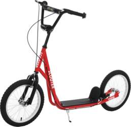 Scooter with 16 Wheels, Adjustable Handlebar