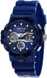 Sector Ex-46 Silicone Strap Blue Dial