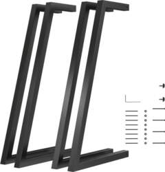 Set of 4 Square Industrial Table