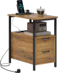 Side Table Bedside Table with 2