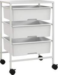 Side Table Cart with Wheels, 3