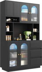 Sideboard, Kitchen Storage with Arched Acrylic