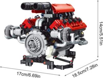 Simulation V8 Engine Internal Combustion Model