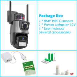 Smart 8MP 4K WiFi Security Camera