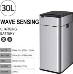 Smart Sensor Trash Can Nerūsējošā tērauda