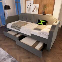 Sofa Bed 90x200 cm with USB