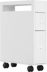Space-Saving Bathroom Cabinet with 4 Wheels
