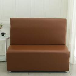 Stretch Armless Sofa Cover Artificial Leather