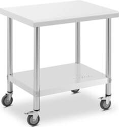 Table worktop on wheels, 2 levels