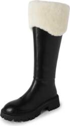 Thick-Legged High Snow Boots, Lamb Wool
