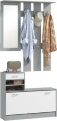Three-in-One Hallway Storage Set - Grey/White
