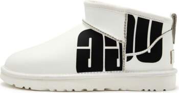 UGG Two-Layer Cowhide Round Toe Flat