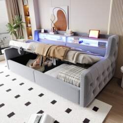 Upholstered Bed Sleeper Sofa 90 x