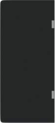 Urinal Partition Wall Wall Mounted Black