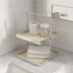 Vanity Tray Two Tier Organizer Space