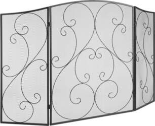 VEVOR Fireplace Screen 3 Panel, Sturdy