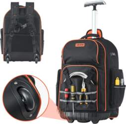 VEVOR Rolling Tool Backpack, 110 lbs