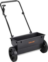 VEVOR Walk-Behind Push Spreader, 50LBS Capacity