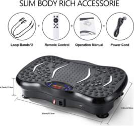 Vibration Plate Exercise Machine Bluetooth-Compatible Rhythm