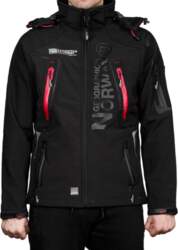 Vīriešu jaka melna Softshell Geographical Norway