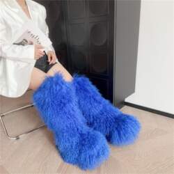 Winte Mongolian Wool Snow Boots Real