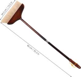 Wood Home Soft Bristle Broom Long