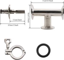 1.5 TC Inline Carbonation Aeration