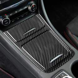 1Set Carbon Fiber Central Console Storage