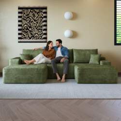270cm Boneless Modular Corner Sofa, with