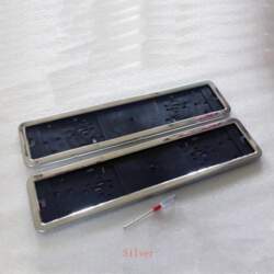 2 Pcs Fit EU License Plate